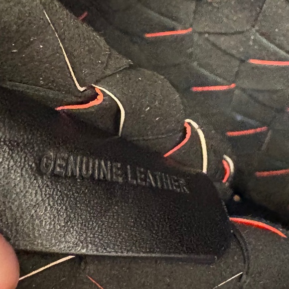 Emilio Pucci RARE fringes woven leather red/black/cream large clutch bag - Picture 11 of 13